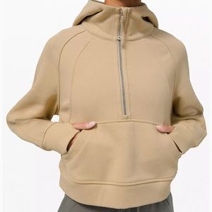 Lululemon scuba half zip hoodie, trench, m/l
